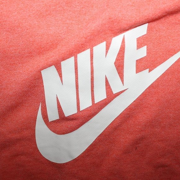 NWT NIKE MEN'S TERRY LOGO ALUMNI SHORTS TRACE ORANGE - Picture 3 of 4